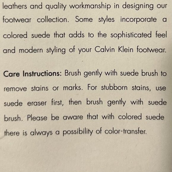 Calvin Klein Lunasi -Black Suede - Size 9.5M - Picture 6 of 6